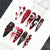Kreatives Halloween-Themen Press-On-Nagelset Brehn