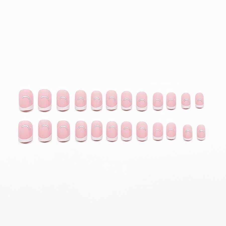 Elegantes French Tip Press-On Nail Set Brehn