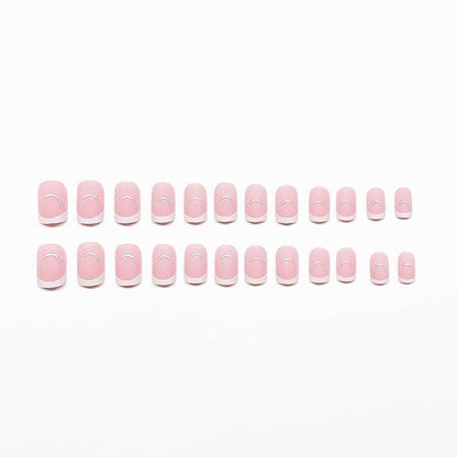 Elegantes French Tip Press-On Nail Set Brehn