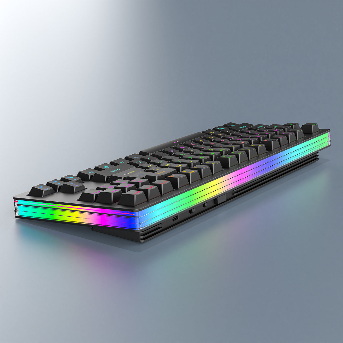 Rgb Gaming-Tastatur mit Mechanischen Tasten und Anpassbarer Hintergrundbeleuchtung Brehn