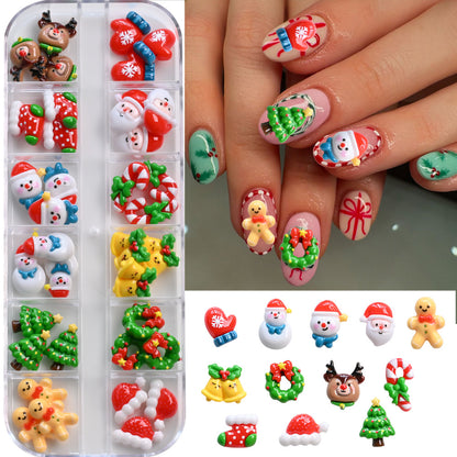 Festliche Feiertags-Nagelkunst-Anhänger