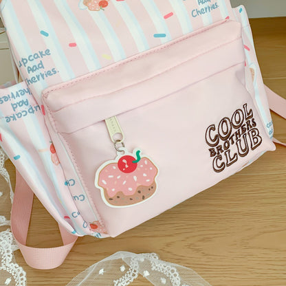 Verspielter Cupcake-Themen Mini-Rucksack Brehn