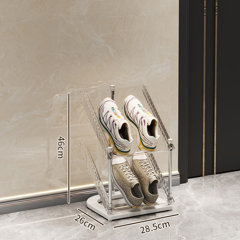 Schuhregal mit transparentem Design Brehn