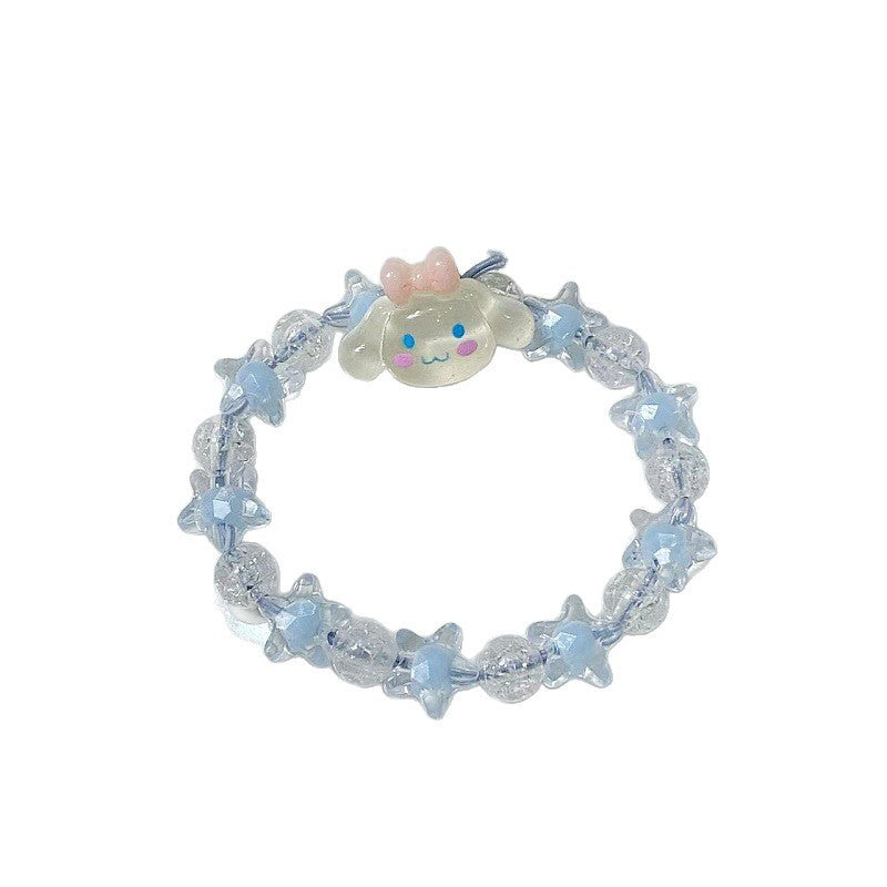 Verspieltes Armband mit Sternen und Niedlichem Anhänger Brehn