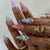 Künstlerische 3D Muschel-inspirierte Press-On Nagelkunst Brehn
