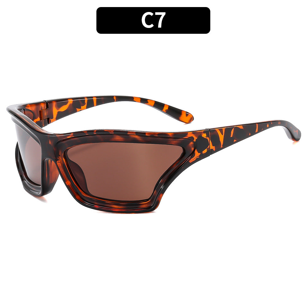 Bold Angular Shield Sonnenbrille