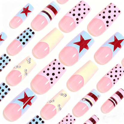 Abstract Design Press-On Nail Art Tips Brehn