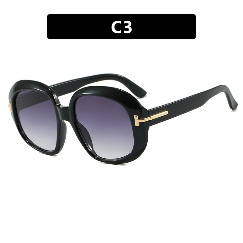 Damen oversized Sonnenbrille mit eleganter Rahmenstruktur und UV-Schutz Brehn