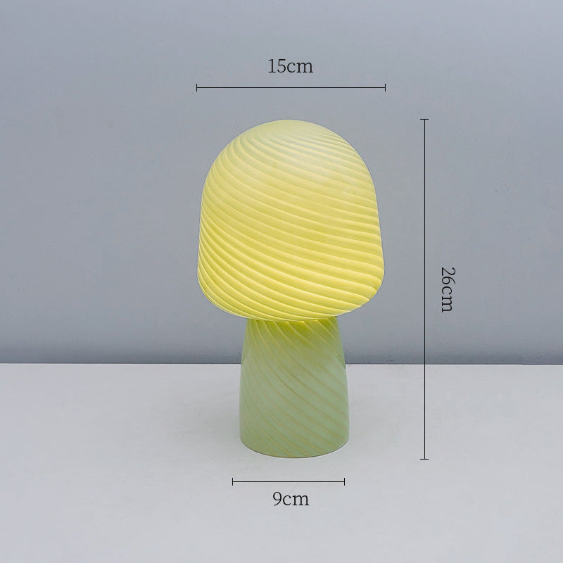Pilzförmige dekorative Tischlampe