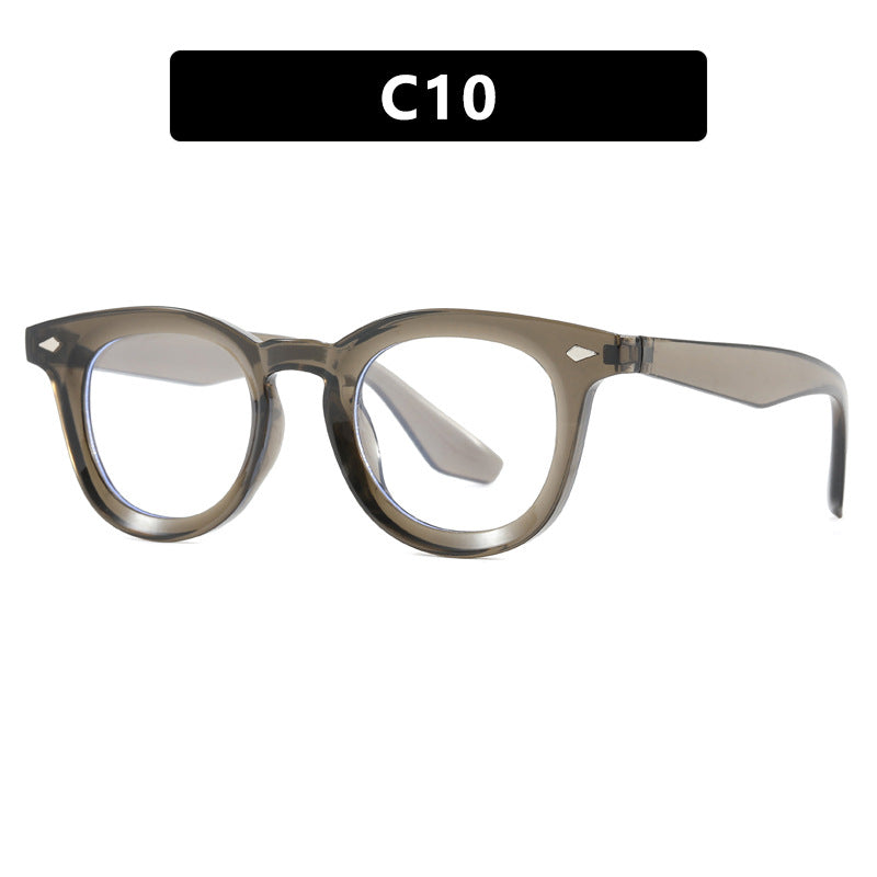 Damen modische Cat-Eye Sonnenbrille mit transparentem Rahmen Brehn