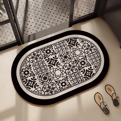 Floral Gestickte Badematte Brehn