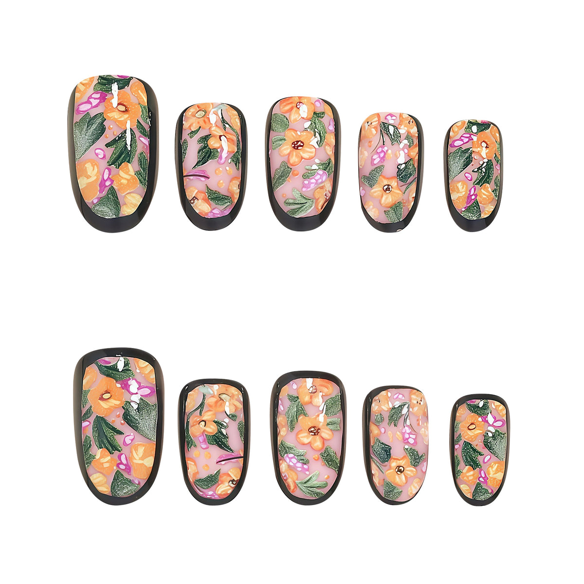 Saisonales thematisiertes Press-On-Nagelkunst-Set Brehn