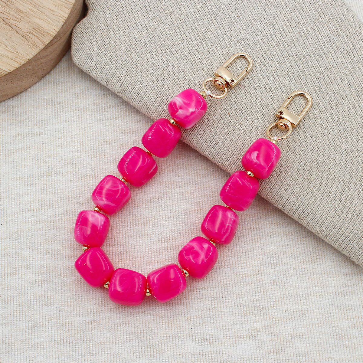 Chunky Beaded Brillen Kette Brehn