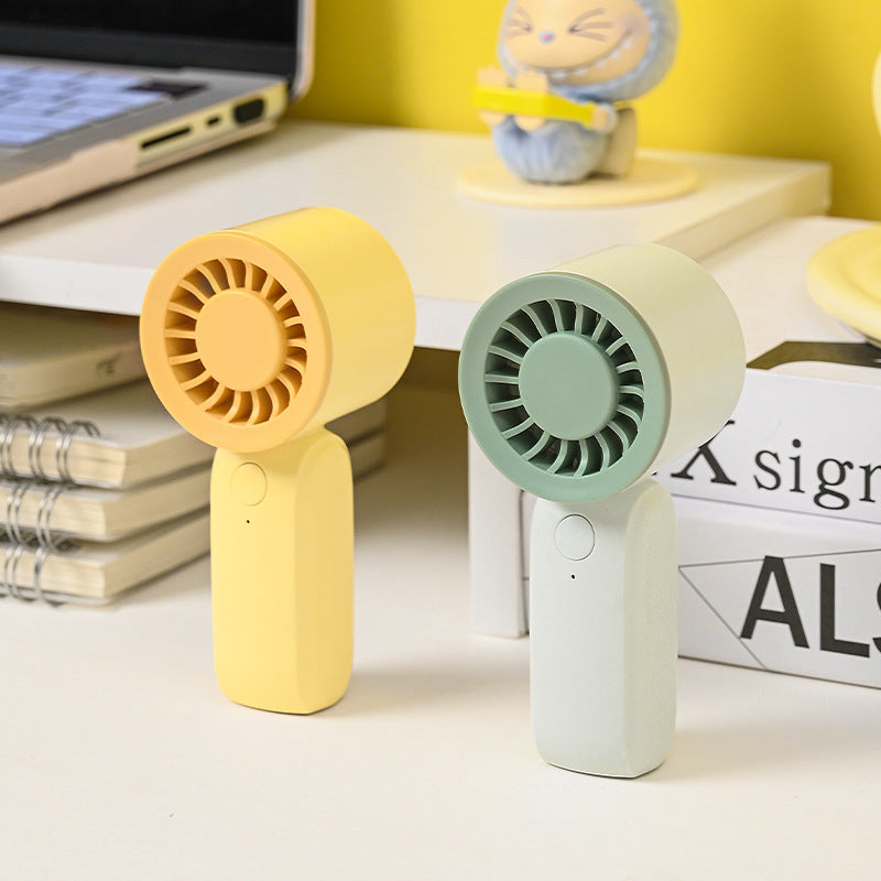 Unisex nan kompakter kabelloser Handventilator mit integriertem Akku, leisem Turbinenmotor und einstellbarem Neigekopf Brehn