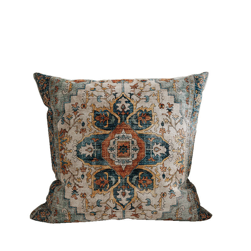 Decorative Medallion Jacquard Throw Pillow Cover
