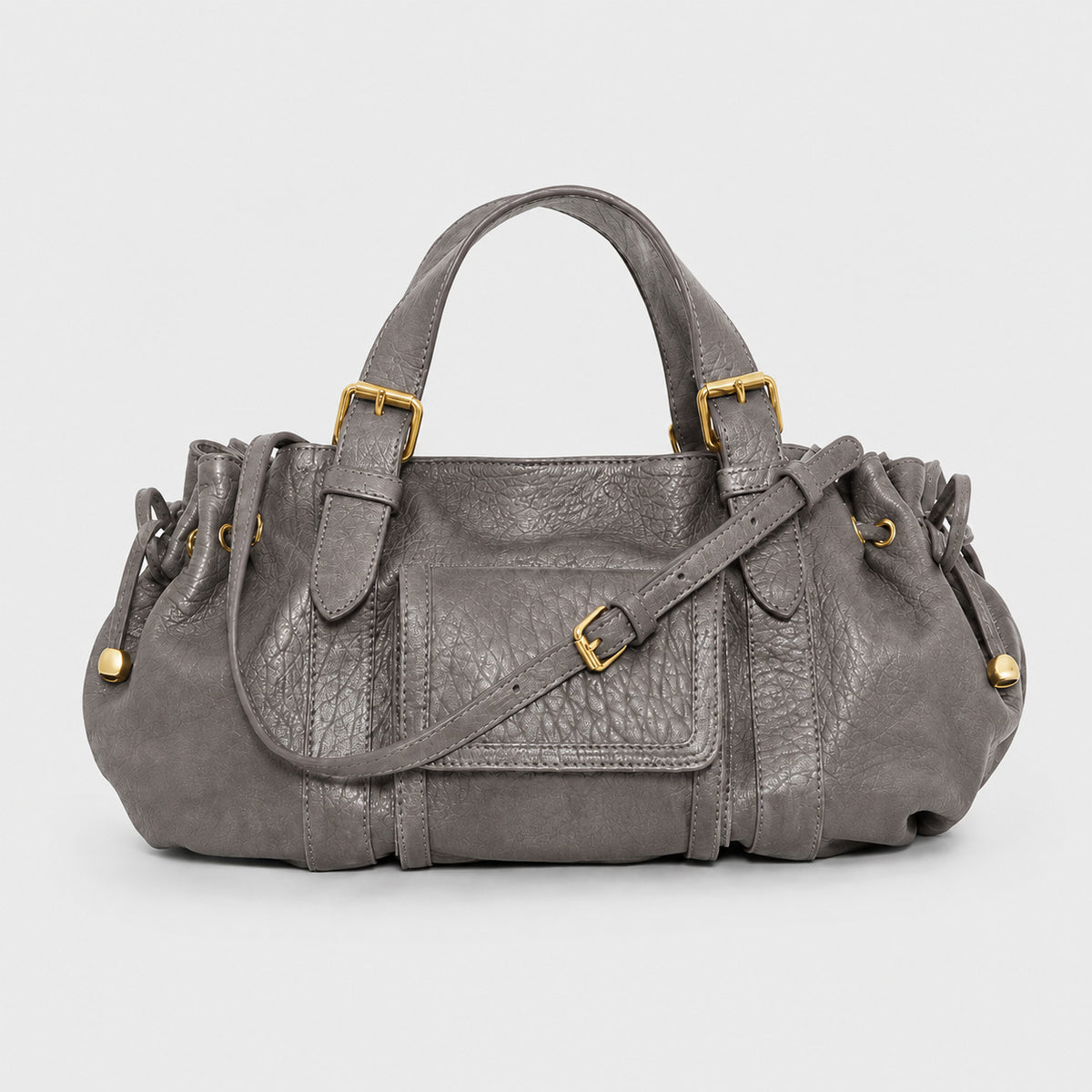 Luxuriöse Texturierte Lederhandtasche