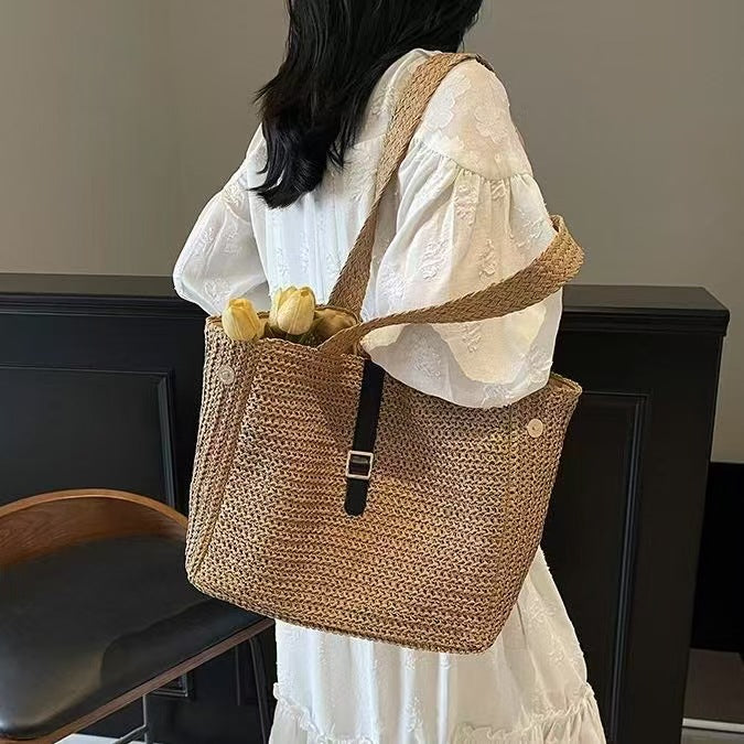 Handgefertigte Sommer-Strandtasche mit Robustem Gewebe Brehn