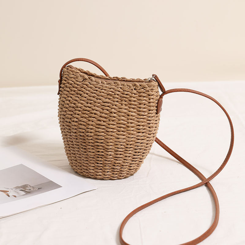 Handgefertigte Schultertasche Aus Natürlichem Material Brehn