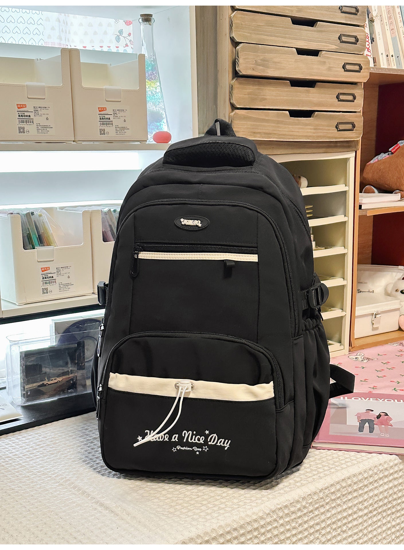 Multi-Taschen Laptop-Schul-Rucksack