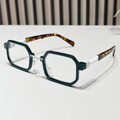 Moderne geometrische rechteckige Sonnenbrille Brehn