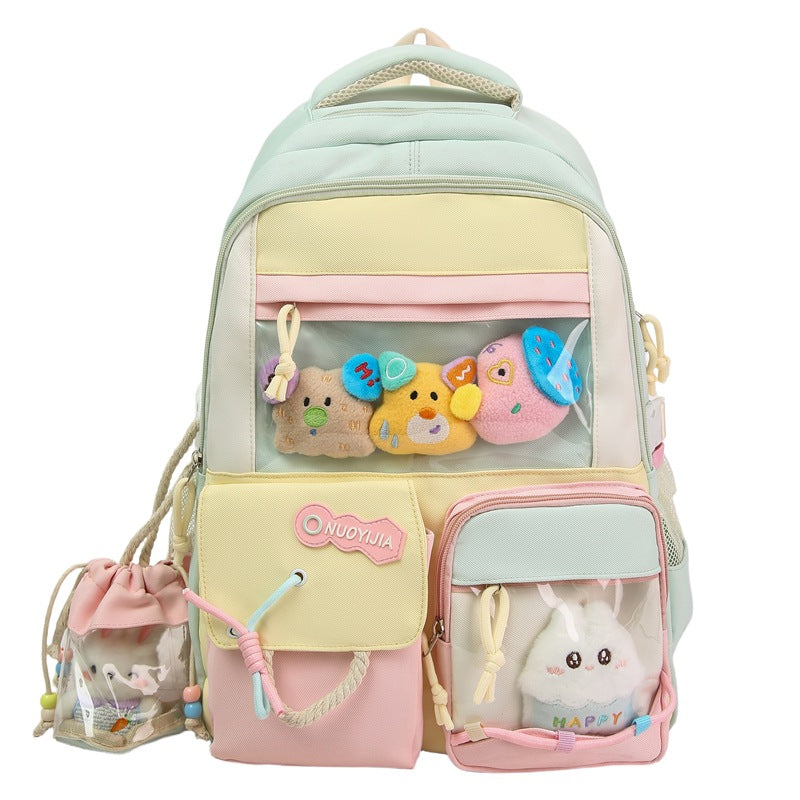 Süßer Tier-Motiv Multi-Taschen Schulranzen Brehn