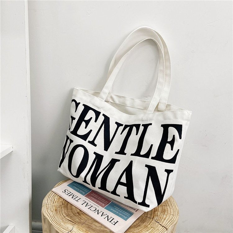Modische Baumwolltasche mit Auffälligem Schriftzug Brehn