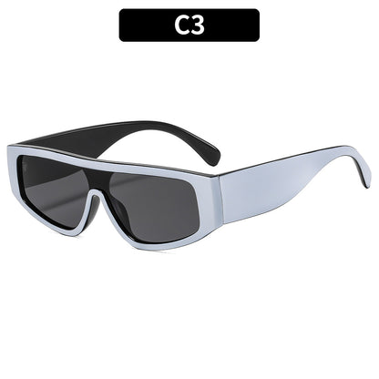 Futuristische Architektur Schild Sonnenbrille
