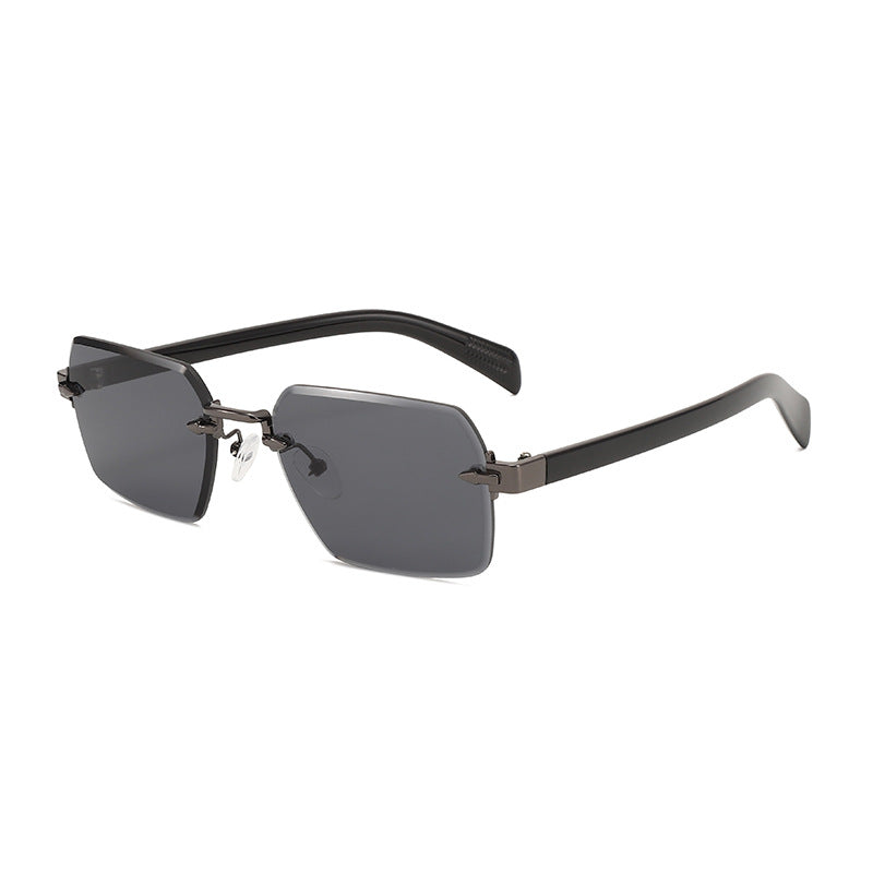 Damen modische Sonnenbrille mit quadratischem Rahmen und gradienten Gläsern Brehn