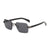 Damen modische Sonnenbrille mit quadratischem Rahmen und gradienten Gläsern Brehn