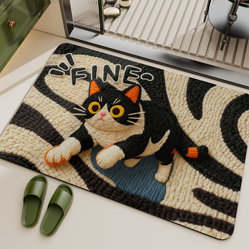 Verspielter tierisches Thema Teppich