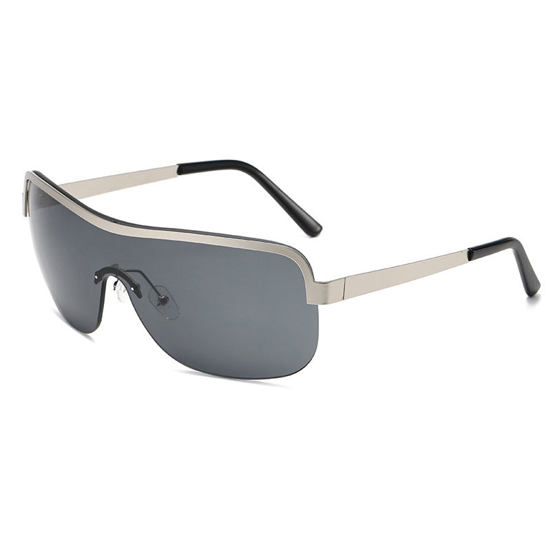 Damen futuristische Sonnenbrille mit elegantem minimalistischem Design Brehn