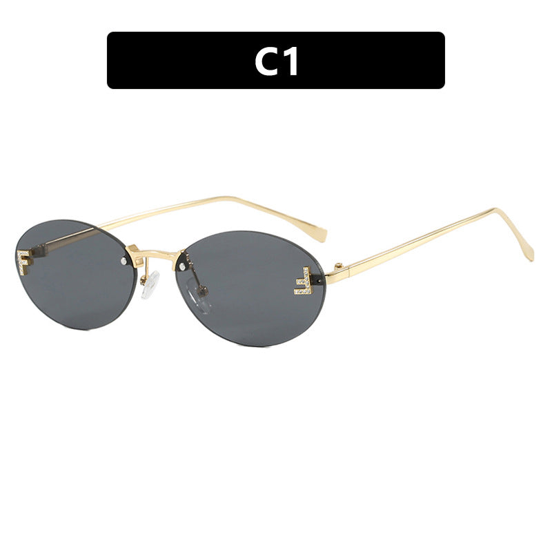 Damen modische Sonnenbrille mit eleganter, verspiegelter Gläserfront und filigranem Metallrahmen Brehn