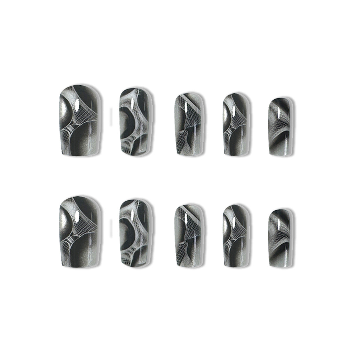 Künstlerisches Gel-Nagelkunst-Design Brehn