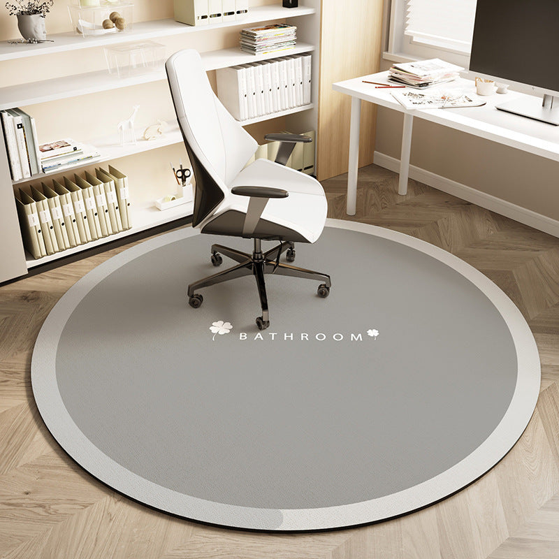 Runde Büromatte