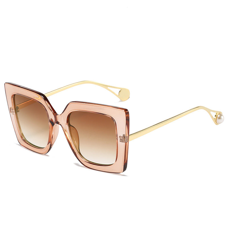 Oversized Geometrische Mode Sonnenbrille Brehn