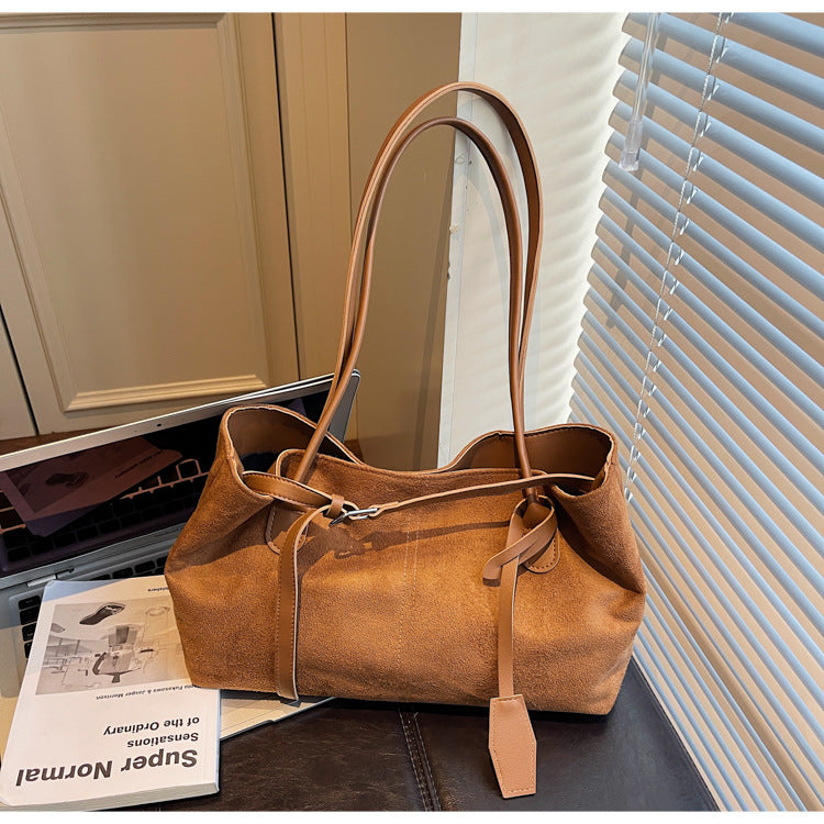 Luxe Wildleder Tote Bag Brehn