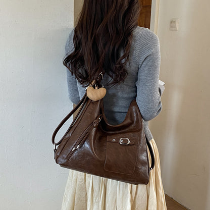 Vintage-inspirierte weiche Leder Hobo-Tasche
