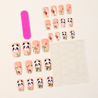Verspielt Panda-Themen 3D Nagelkunst Set Brehn