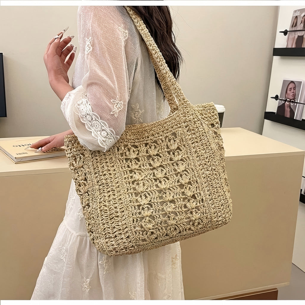 Handtasche Im Boho-Stil Aus Geflochtenem Naturmaterial Brehn