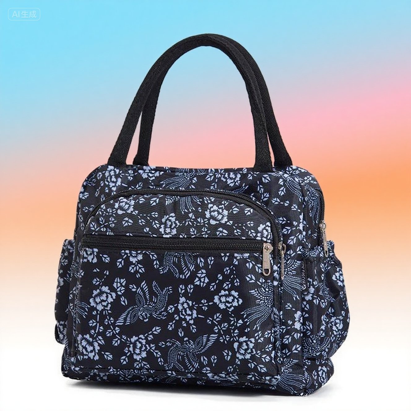 Katze Druck Isolierte Lunch Tasche Brehn