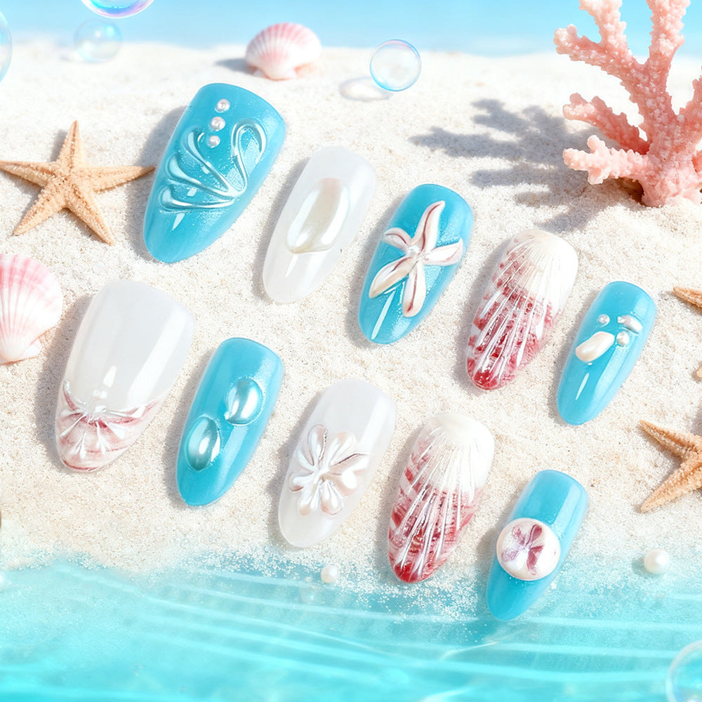 Ozean-inspiriertes Gel-Nagelkunst-Set Brehn