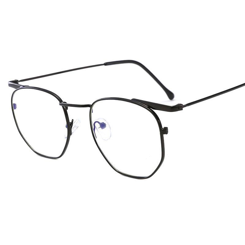 Damen modische rechteckige Brille mit elegantem Metallrahmen Brehn