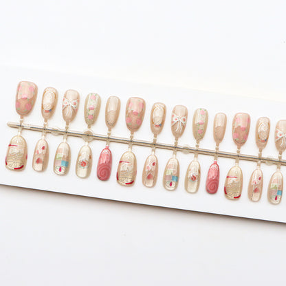 Künstlerische Press-On Nagelkunst Kollektion