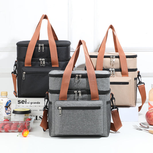 Damen Isolierte Lunch- und Kühltasche mit vielseitigen Fächern Brehn