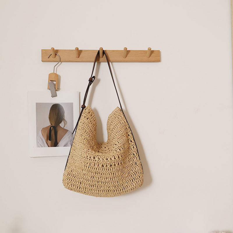 Handgefertigte Schultertasche Im Modernen Naturdesign Brehn