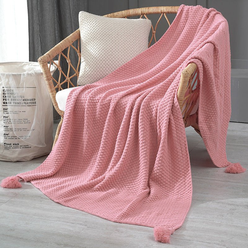 Damen Elegante Waffelstruktur Decke Brehn