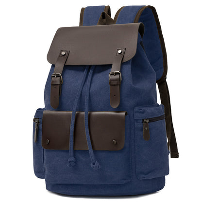 Canvas Kordelzug Verschluss Rucksack