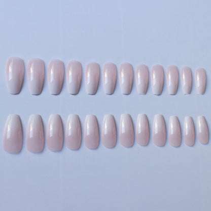 Elegante Faux-Mandel-Form Druck-Nägel