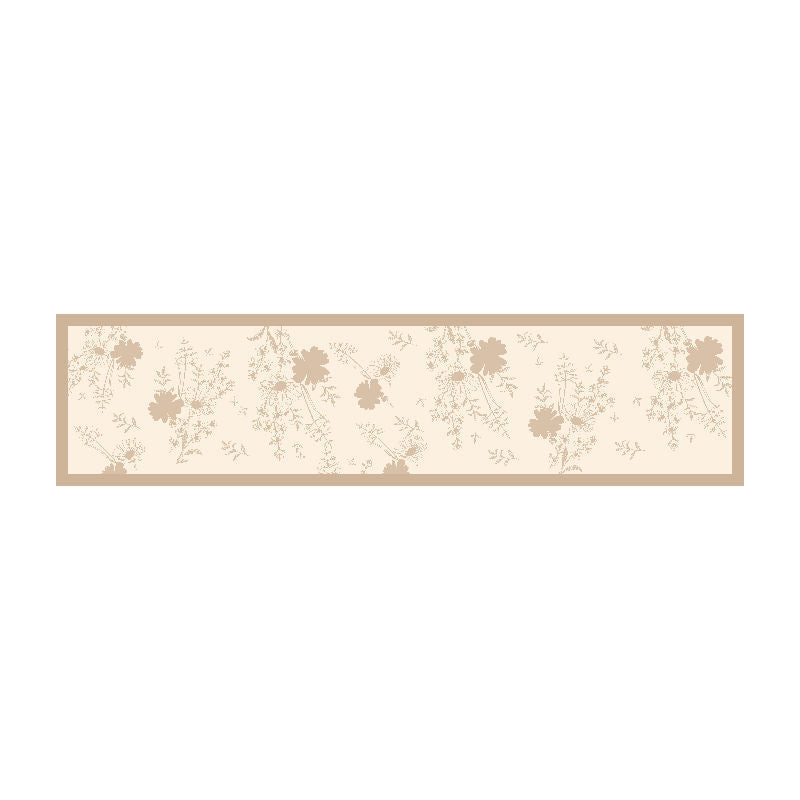 Decorative Stitched-Edge Linen-Blend Table Runner