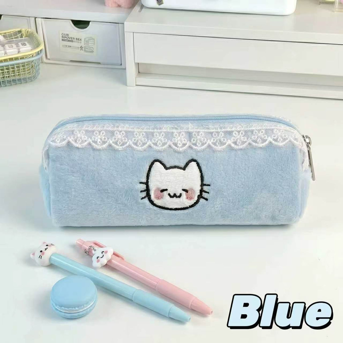 Plüsch Katze Gesicht Stiftetui